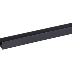 U-profiel kunststof antraciet 18x18 mm 260 cm