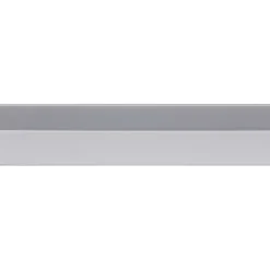 U-profiel kunststof RVS look 18x21mm 260cm