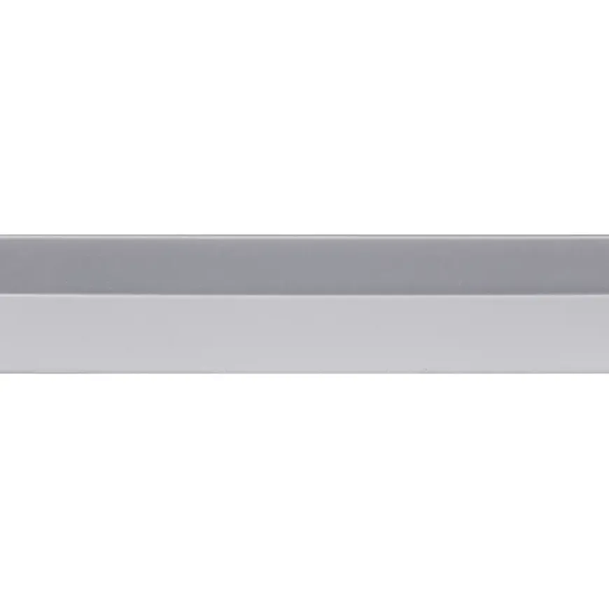 U-profiel kunststof RVS look 18x21mm 260cm