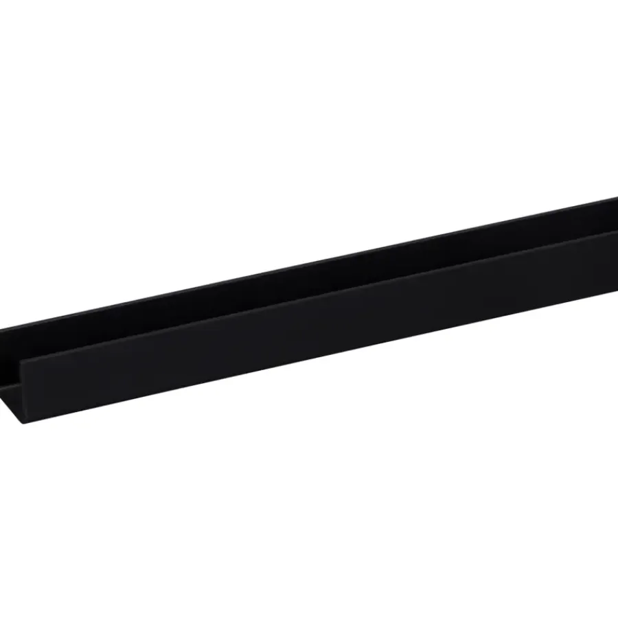 Wandpanelen|Kunststofprofielen > Geen U-profiel kunststof zwart 18x18 mm lengte 260 cm