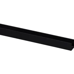 Wandpanelen|Kunststofprofielen > Geen U-profiel kunststof zwart 18x18 mm lengte 260 cm