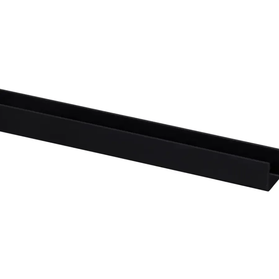 Wandpanelen|Kunststofprofielen > Geen U-profiel kunststof zwart 18x18 mm lengte 260 cm