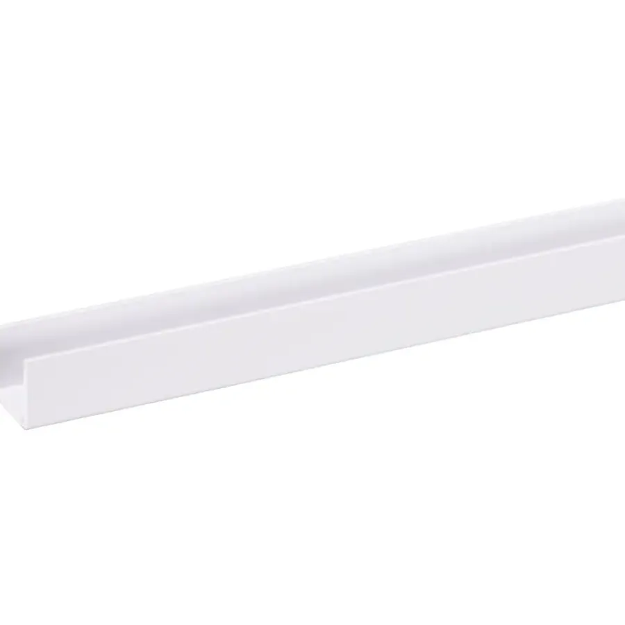 Wandpanelen|Kunststofprofielen > Geen U-profiel 2600 x 18mm wit
