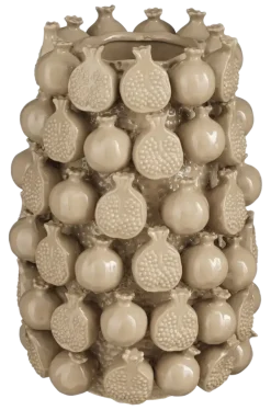 Vaas beige - h30xd24cm