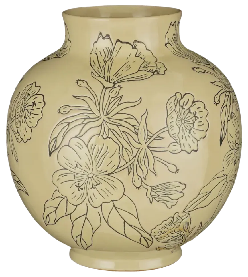 Vaas beige - h33xd30cm