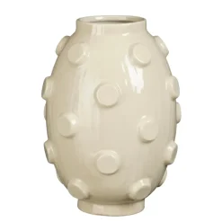 Vaas beige - l28xb28xh38,5cm