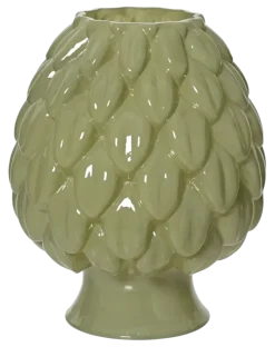 Vaas glas groen h26,5cm