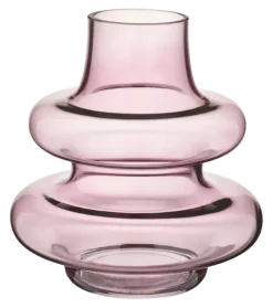 Vaas glas paars 20x20x20cm