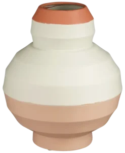 Vaas licht grijs - h40xd33,5cm