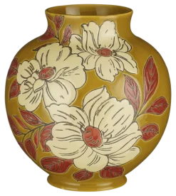 Vaas oker - h24xd22cm