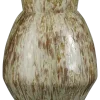 Vaas rond taupe - h50xd38cm
