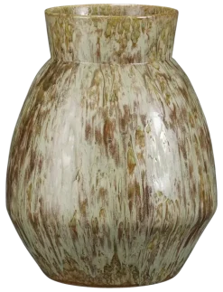 Vaas rond taupe - h50xd38cm
