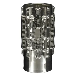 Vaas zilver - h28xd15cm