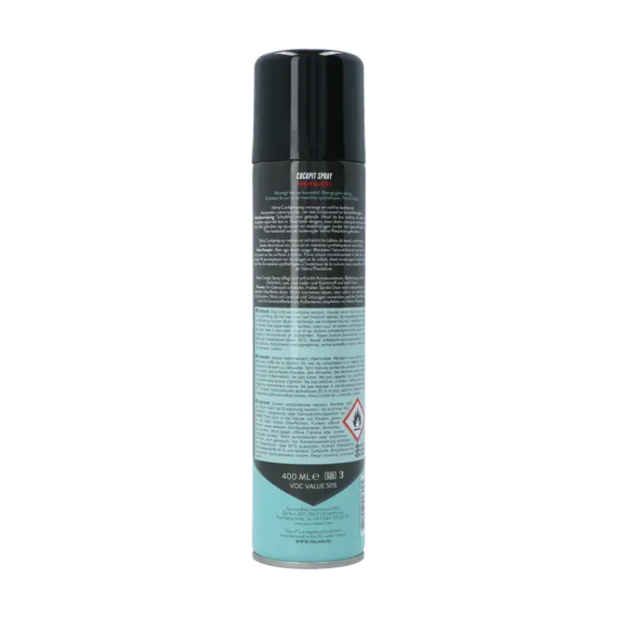 Auto Reinigings- & Poetsmiddelen > Valma Cockpitspray Glanzend R25H 400ml