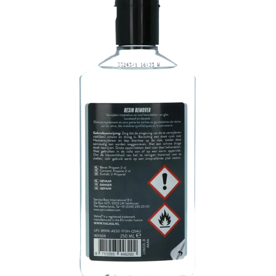 Auto Reinigings- & Poetsmiddelen > Valma Harsverwijderaar A64A 250ml