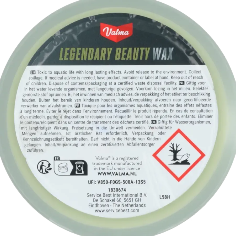 Auto Reinigings- & Poetsmiddelen > Valma ultimate legendary beauty wax