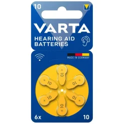 Batterijen > Varta 10 Acoustic Special hoortoestel batterijen type 10 geel 6 stuks