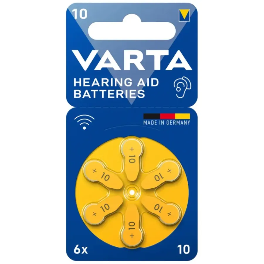 Batterijen > Varta 10 Acoustic Special hoortoestel batterijen type 10 geel 6 stuks