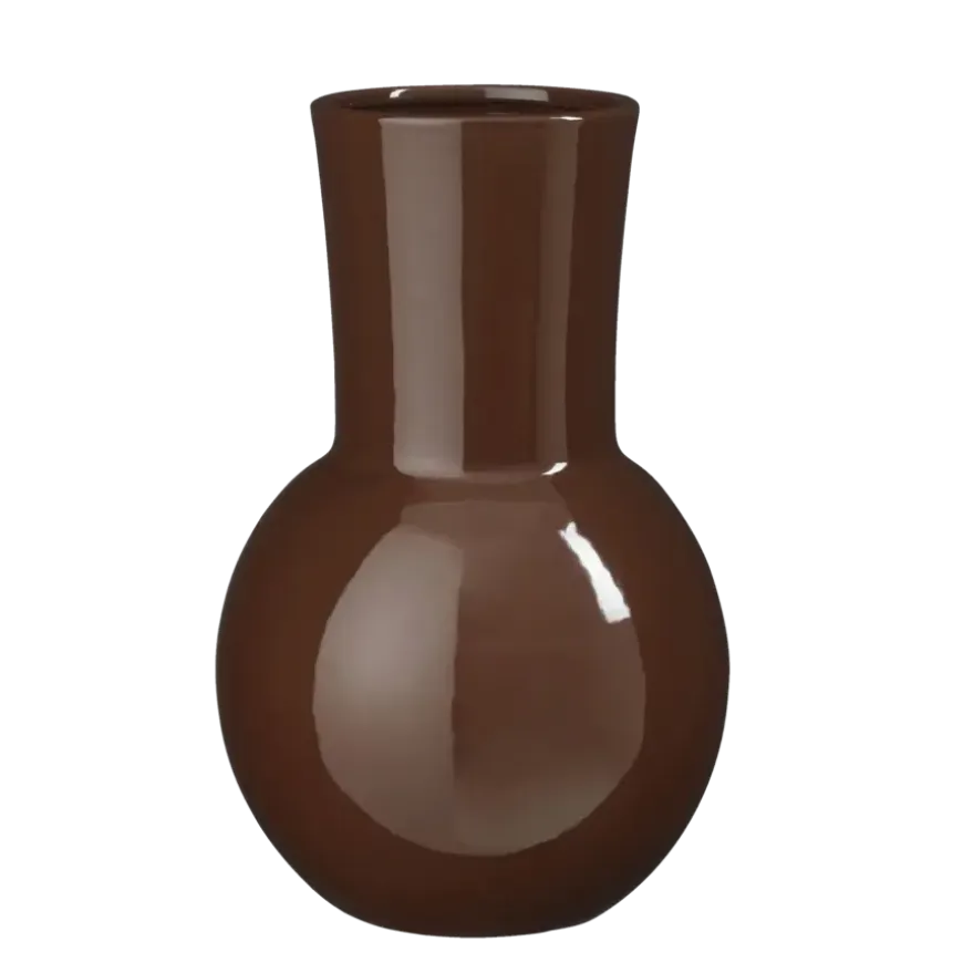 Vase bruin - h33xd21cm