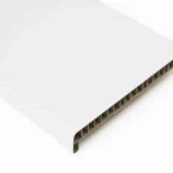 Vensterbank kunststof wit 300x25 cm inclusief eindkappen