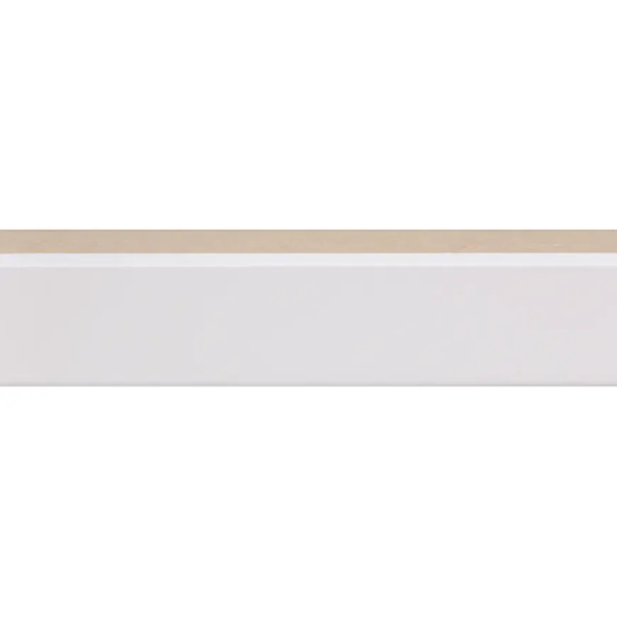 Vensterbanklat recht MDF wit gegrond 18x40 mm lengte 260 cm