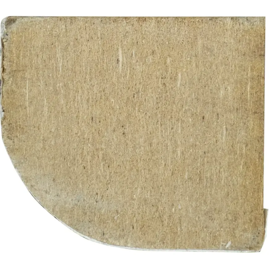 Vensterbanklat rond MDF wit gegrond 25x28 mm lengte 260 cm
