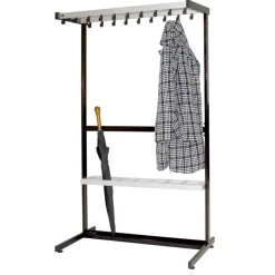 Vepa Bins Pro-line garderoberek met 19 haken - grijs / zwart