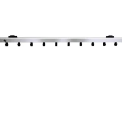 Vepa Bins Pro-line wandkapstok met 10 haken - grijs / zwart