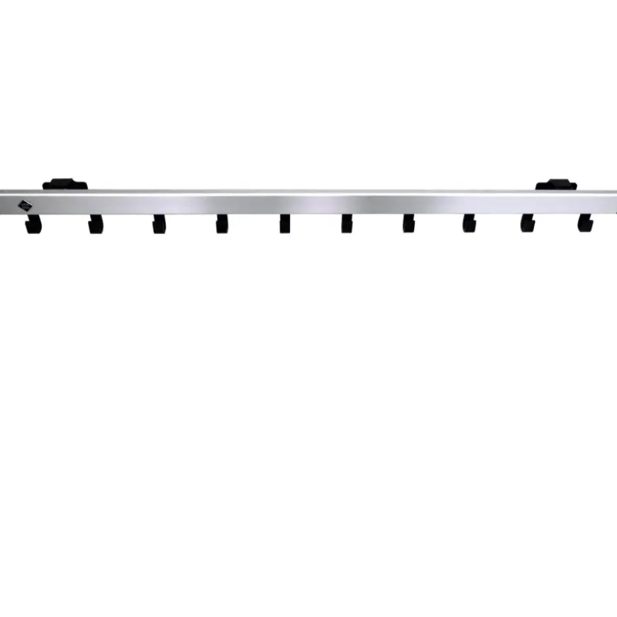 Vepa Bins Pro-line wandkapstok met 10 haken - grijs / zwart