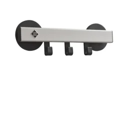 Vepa Bins Safe wandkapstok met 10 haken - grijs / zwart