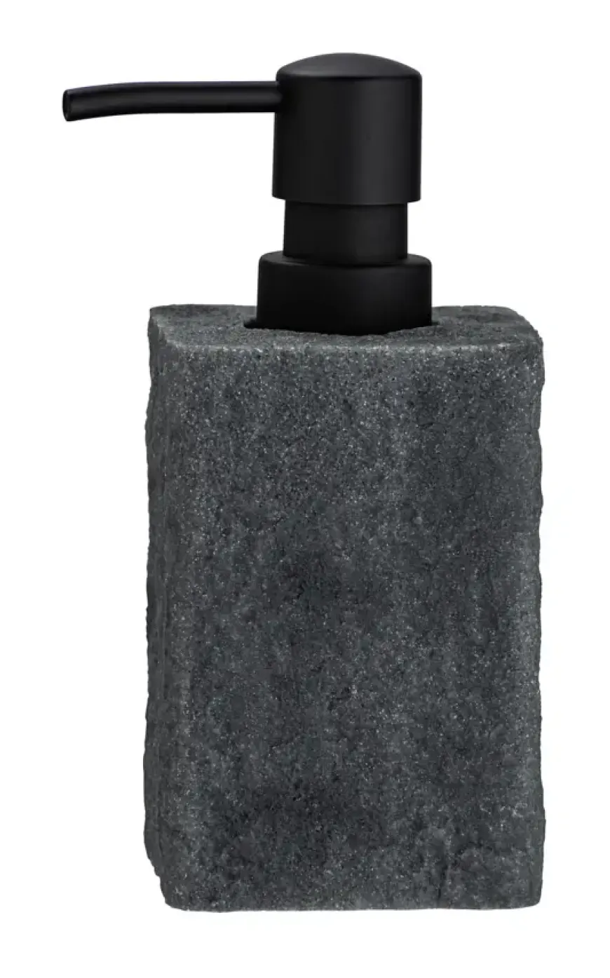 Villata zeepdispenser polyresin grijs