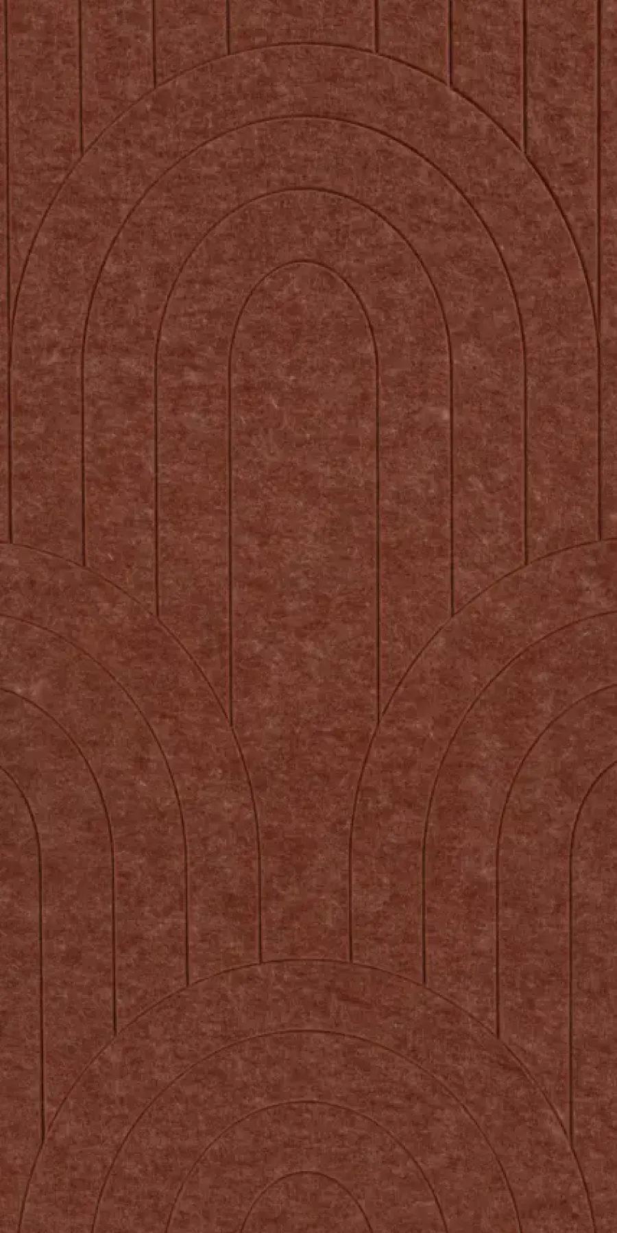 Viltpanelen|Wandpanelen > Silentlines Viltpaneel gebogen lijnen terra 120x60 cm 2 stuks