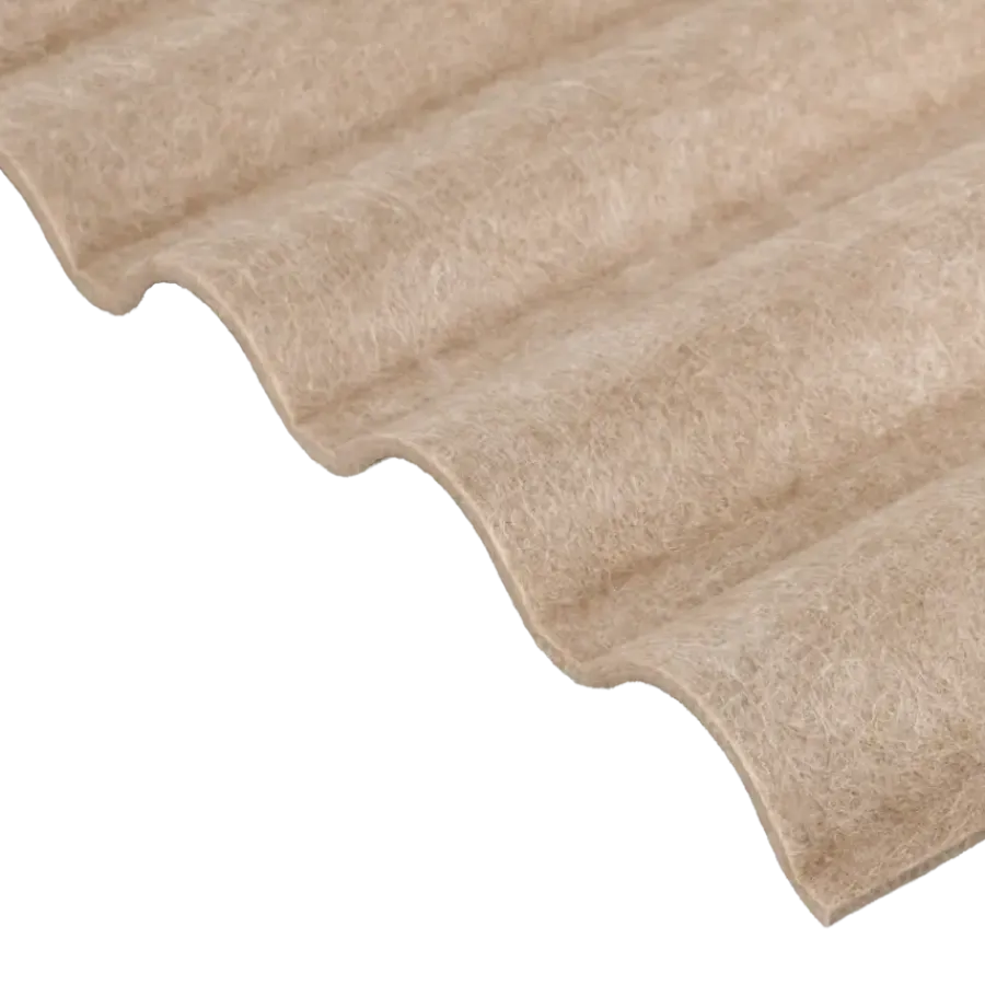 Viltpanelen > Silentlines Viltpaneel met golf taupe 240x55 cm, dikte 3,5 mm, 2,64 m²