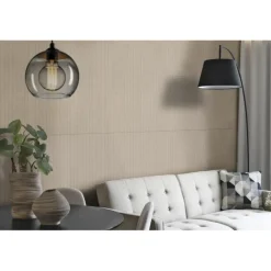Viltpanelen|Wandpanelen > Silentlines Viltpaneel rechte lijnen taupe 120x52 cm