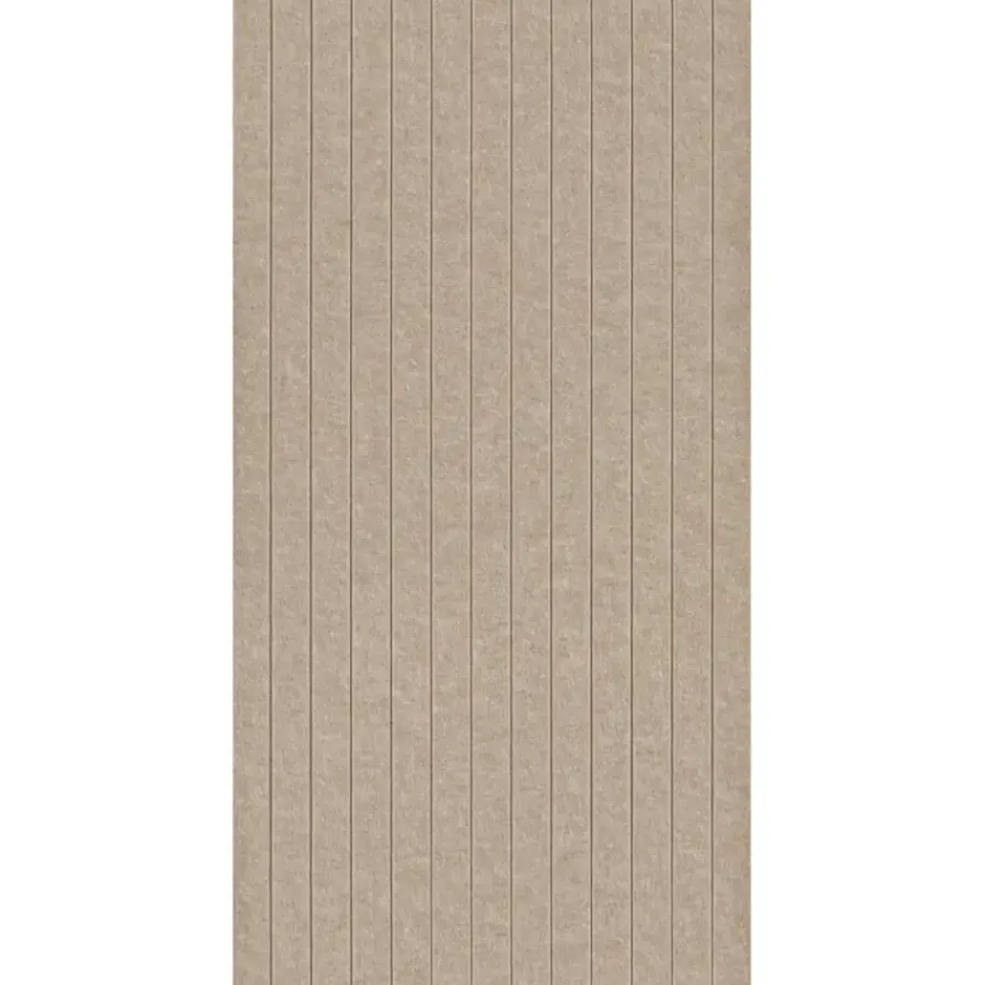 Viltpanelen|Wandpanelen > Silentlines Viltpaneel rechte lijnen taupe 120x52 cm