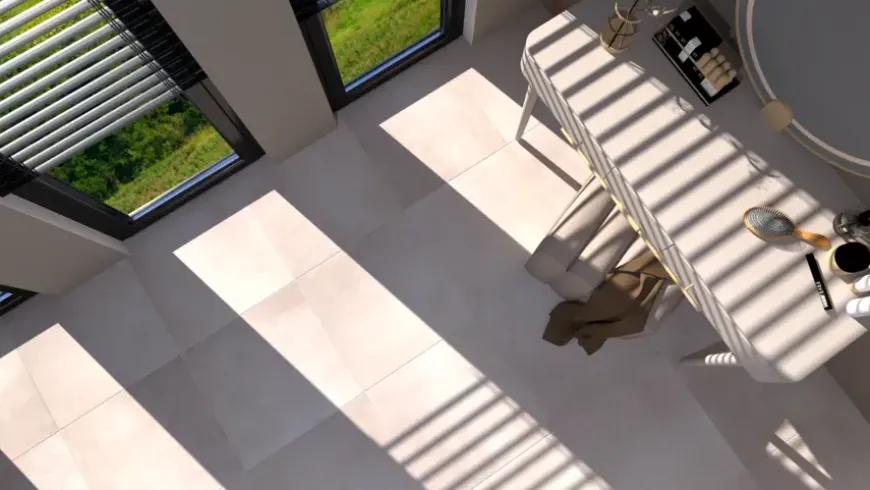 Vloertegel Element betonlook taupe 60 x 60 cm keramiek 1,44 m²