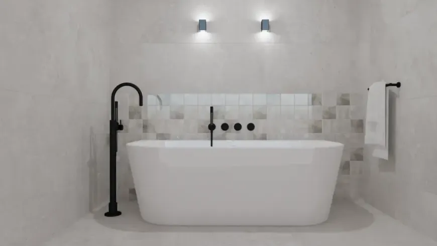 Vloertegel Eterna 60 x 119,8 cm keramiek grijs 1,44 m²