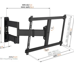TV & Hifi Steunen > Vogel's TVM 3845 Full-Motion+ XL 55 tot 100 inch