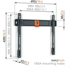 TV & Hifi Steunen > Vogel's TV-steun Fixed M - 32 t/m 77 inch