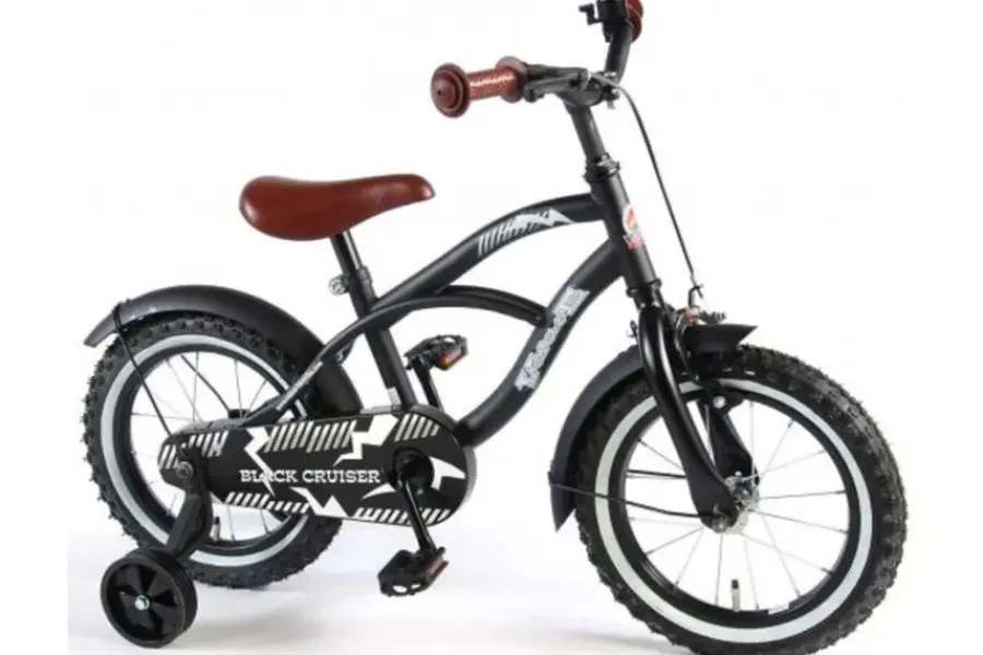 Kinderfietsen > Volare Black Cruiser 14 Inch kinderfiets