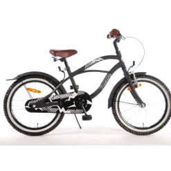 Kinderfietsen > Volare Black Cruiser kinderfiets zwart 18 inch
