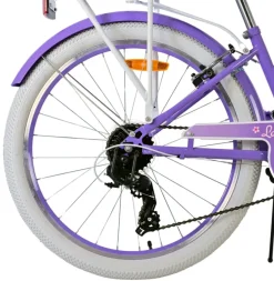 Kinderfietsen > Volare Lovely kinderfiets paars wit 24 inch