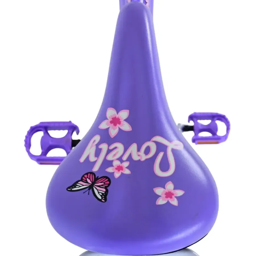 Kinderfietsen > Volare Lovely kinderfiets wit paars 24 inch