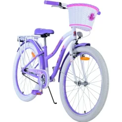 Kinderfietsen > Volare Lovely kinderfiets wit paars 24 inch