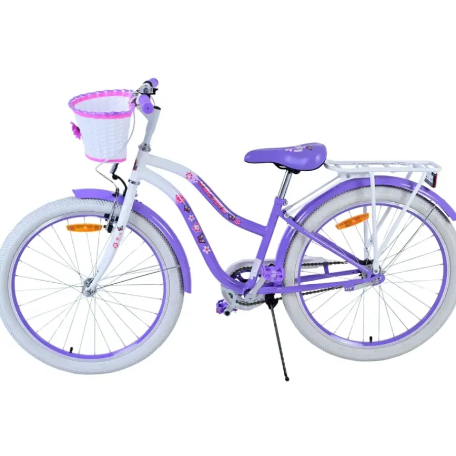 Kinderfietsen > Volare Lovely kinderfiets wit paars 24 inch