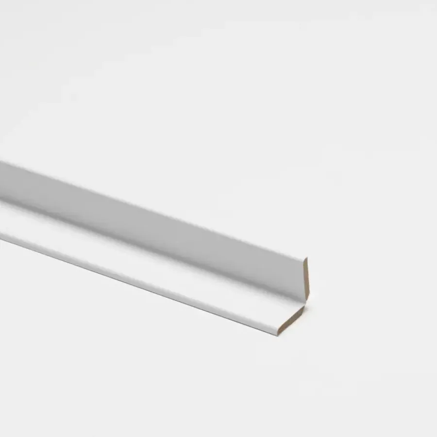 Houtenprofielen > Geen Vouwhoek mdf Ecoline kristalwit 260 cm