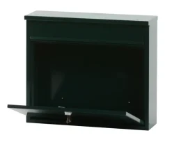Brievenbussen|Brievenbussen > V-part Wandbrievenbus groen staal - 31.5 cm