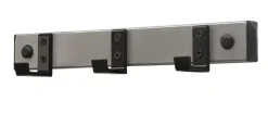 V-Part wandkapstok HIQ 3 haken - grijs / zwart