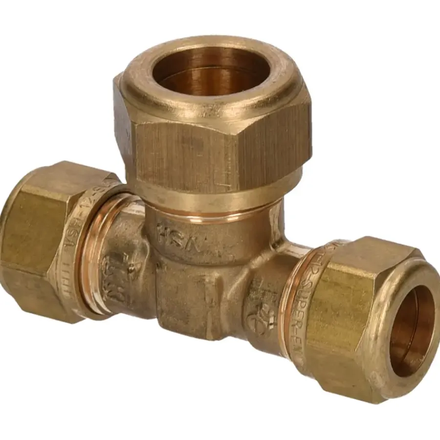 Sanitair Aansluitmateriaal > VSH Knel T-Stuk 12x15x12mm