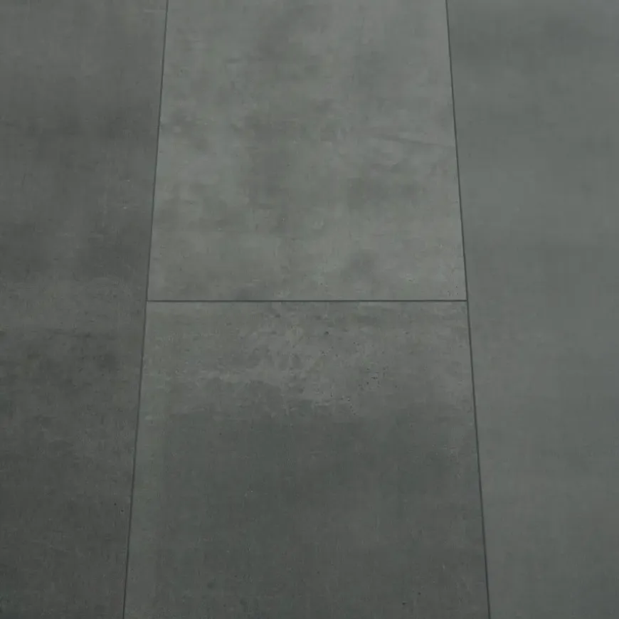 vtwonen click PVC EVC Granite donkergrijs houtlook incl. geïntegreerde ondervloer